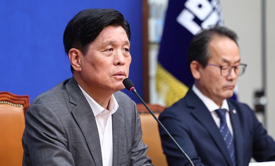 발언하는 조승래 민주당 사무총장