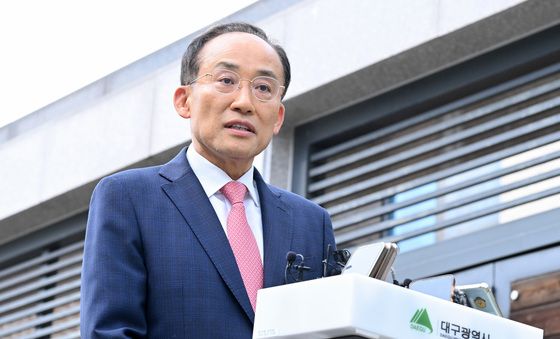 박 전 대통령 예방 마친 추경호 대구시장 당선인