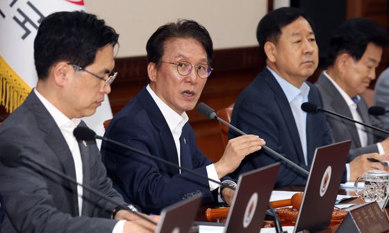 모두 발언하는 김민석 총리