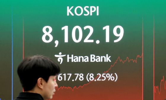 코스피 다시 '8000 탈환'