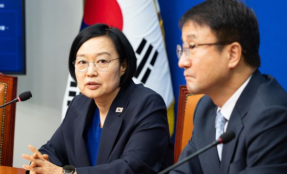 한성숙 총리, 한병도 민주당 대표 직무대행 예방