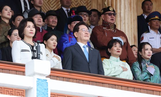 몽골 나담축제 주빈 참석한 이재명 대통령 부부