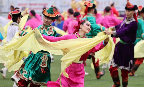 몽골 최대 국가행사 '나담축제' 개막식