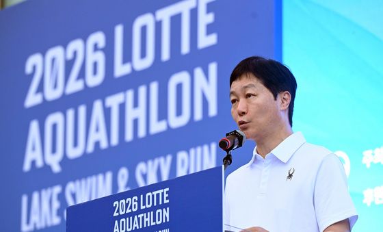 환영사하는 장재훈 롯데물산 대표