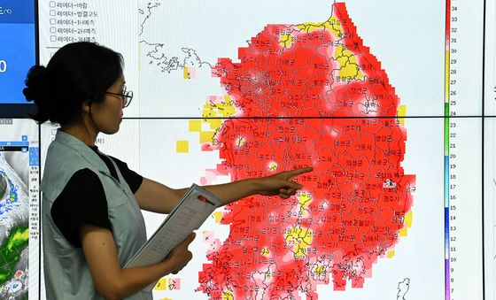 전국 곳곳에 내려진 폭염특보