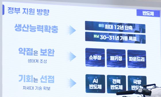 반도체·AI 로봇 관련 발표하는 김정관 장관