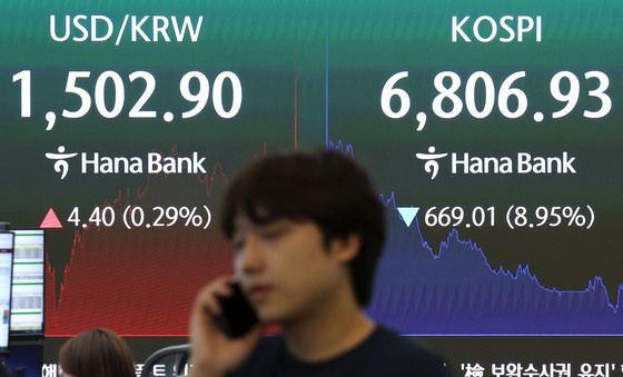 코스피, '7천피' 무너져
