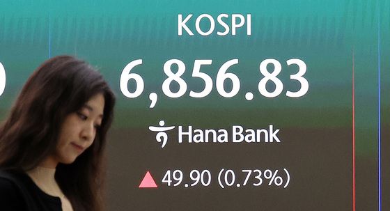 코스피, 장중 5% 급락 딛고 6850선 반등 마감