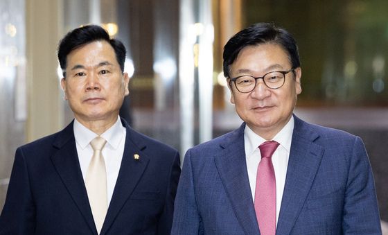 의장 주재 여야 2+2 회동 참석하는 정점식·김승수