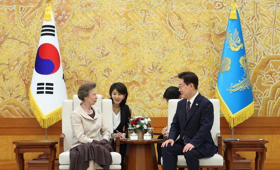 이재명 대통령, 영국 '앤 공주' 접견