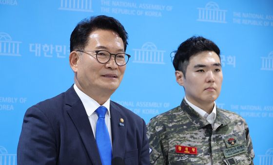 채상병 순직 3주기 기자회견하는 송영길