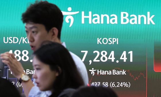 코스피 6%대 상승…7284.41