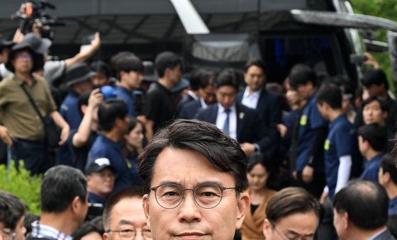 윤상현 국조특위 위원장, '잠실 개표소 현장 조사를 마치고'