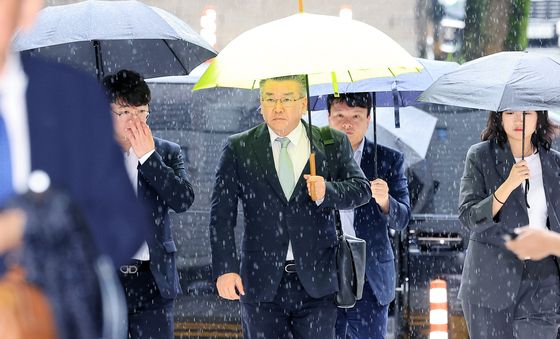 영장실질심사 출석하는 유병호 전 감사원 사무총장