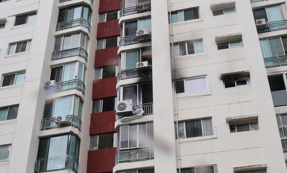 압구정 한양아파트 화재, 인명 피해 없어