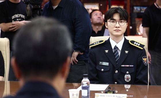 명예경찰 위촉식 참석한 페이커
