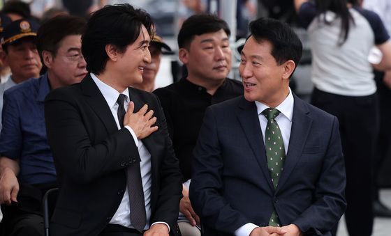 신현준과 대화하는 오세훈 서울시장