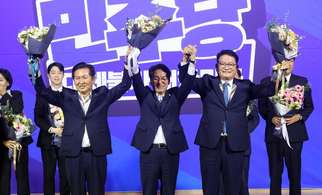 민주당, 당 대표 후보 김민석·정청래·송영길로 압축