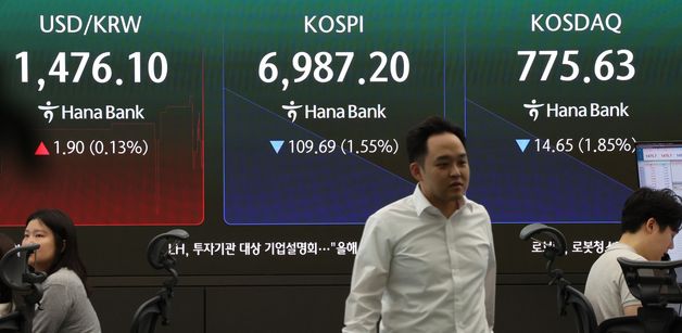 장 초반 '칠천피' 붕괴