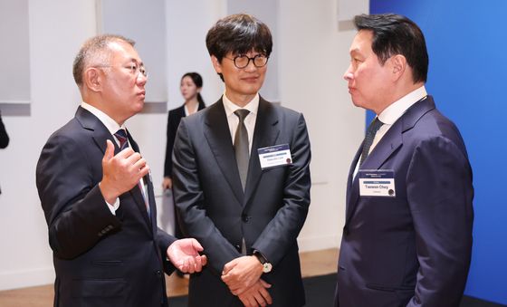 대화하는 정의선·이해진·최태원