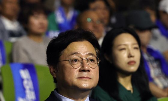 조국혁신당 전당대회 찾은 홍익표 정무수석