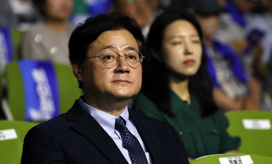 조국혁신당 전당대회 찾은 홍익표 정무수석