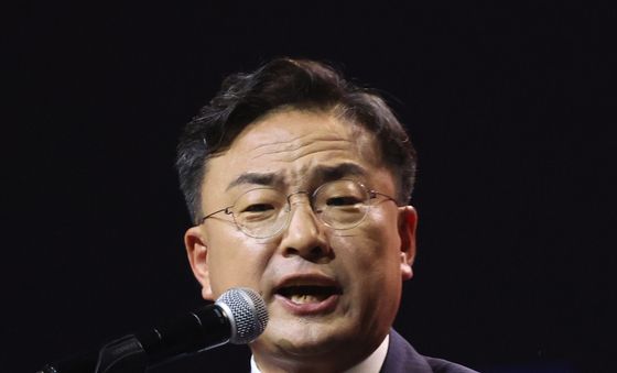당대표 수락연설하는 신장식