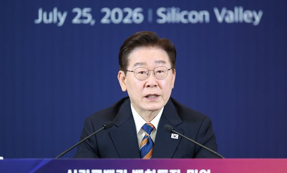 실리콘밸리 벤처투자 밋업 발언하는 이재명 대통령