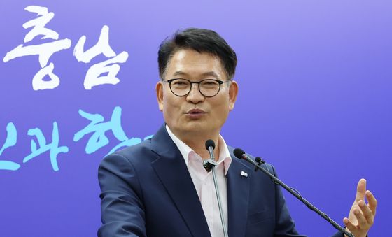 충남도청서 기자회견하는 송영길 당대표 후보