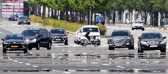 폭염에 갇힌 대구 도심