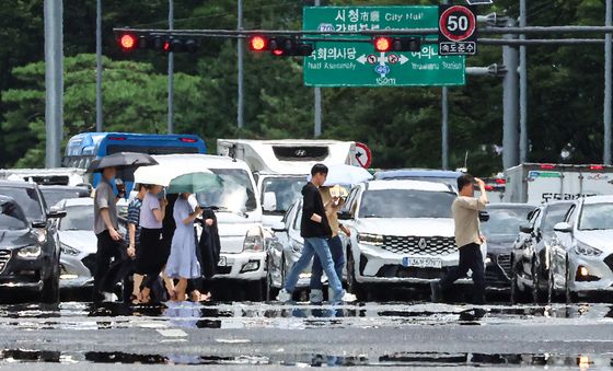 폭염에 끓는 도심