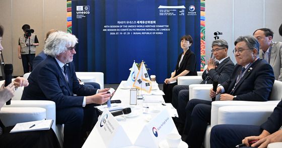 허민 국가유산청장, IUCN 세계유산 사무국장 면담