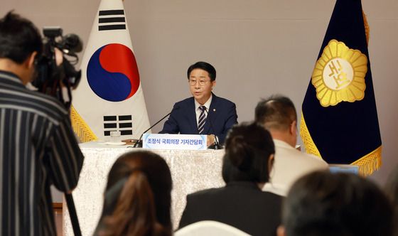 취임 후 첫 기지간담회 연 조정식 의장