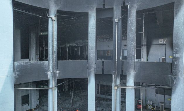 화재 합동 감식 시작된 쿠팡 물류센터