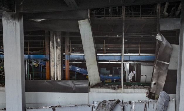인천 쿠팡 물류센터 합동 감식하는 관계기관