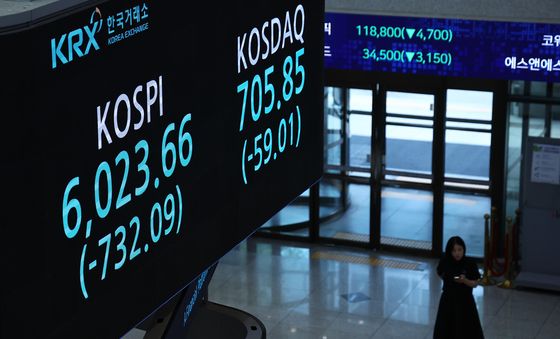 코스피, 중국 반도체 충격에 10.84% 폭락