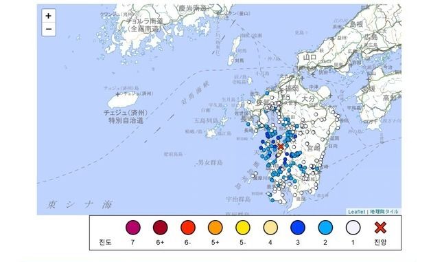 日규슈 규모 7.1 지진…부산·경북 신고 잇따라