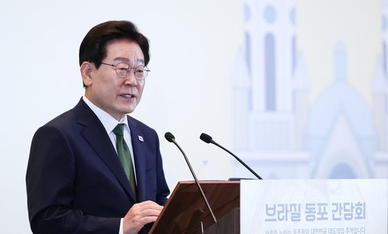 동포 간담회 발언하는 이재명 대통령