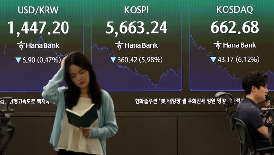 코스피, 이틀 연속 폭락