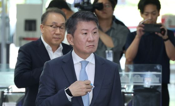 국회 청문회 출석하는 정몽규 전 대한축구협회장