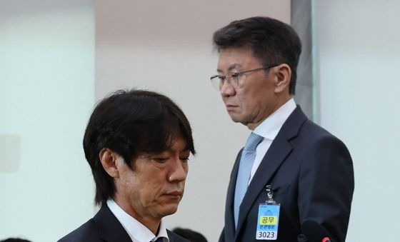 '월드컵 참사' 축협 청문회 출석한 정몽규·홍명보
