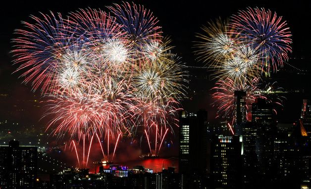 미국 독립기념일 250주년 축하 불꽃놀이