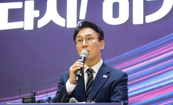 당대표 출마 선언하는 김민석 전 총리