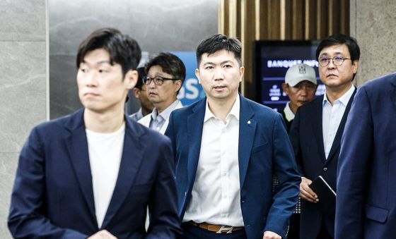 K-축구혁신위원회 출범식 참석하는 박지성·유승민·최휘영