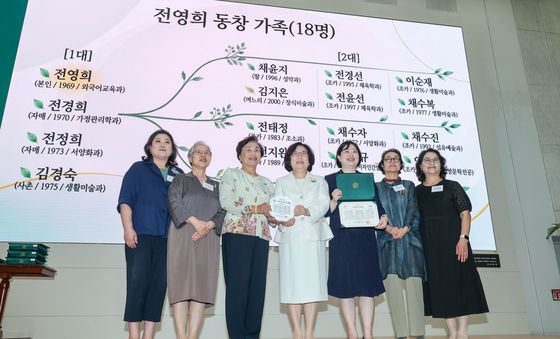 '우리 가족은 18명이 이화인'