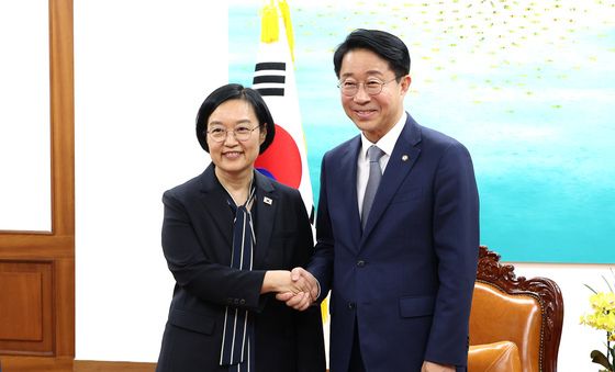 조정식 국회의장 만난 한성숙 총리
