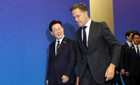 NATO 사무총장-IP4 소인수 회담 마친 이재명 대통령