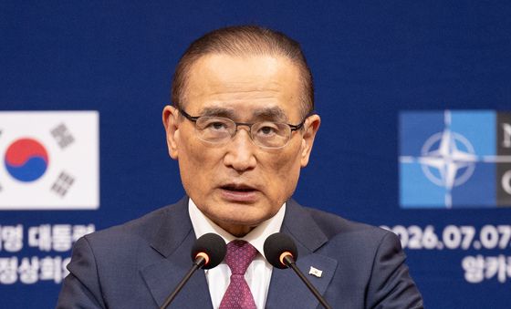 순방 일정 브리핑 하는 위성락 실장