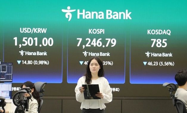 코스피·코스닥 동반 사이드카 발동한 \'검은 수요일\'