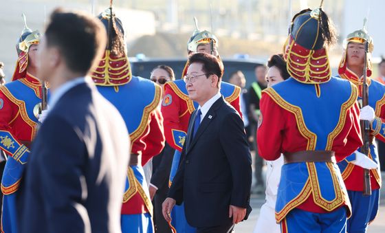 몽골 도착한 이재명 대통령